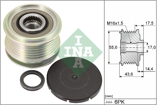Alternator Freewheel Clutch